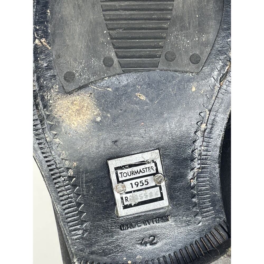 size 42 Belstaff Tourmaster 1955 Black ankle boots slip on chelsea made in Italy - Picture 8 of 11